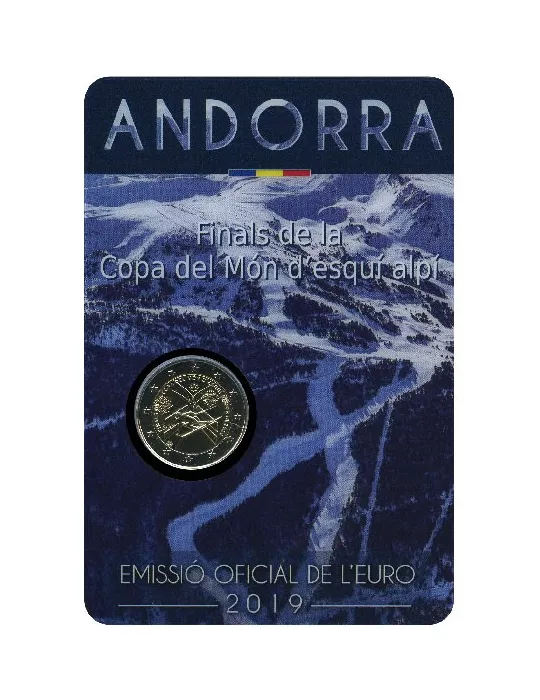BU : 2 EURO COMMEMORATIVE 2019 : ANDORRE (Finales de la Coupe du monde de ski alpin)