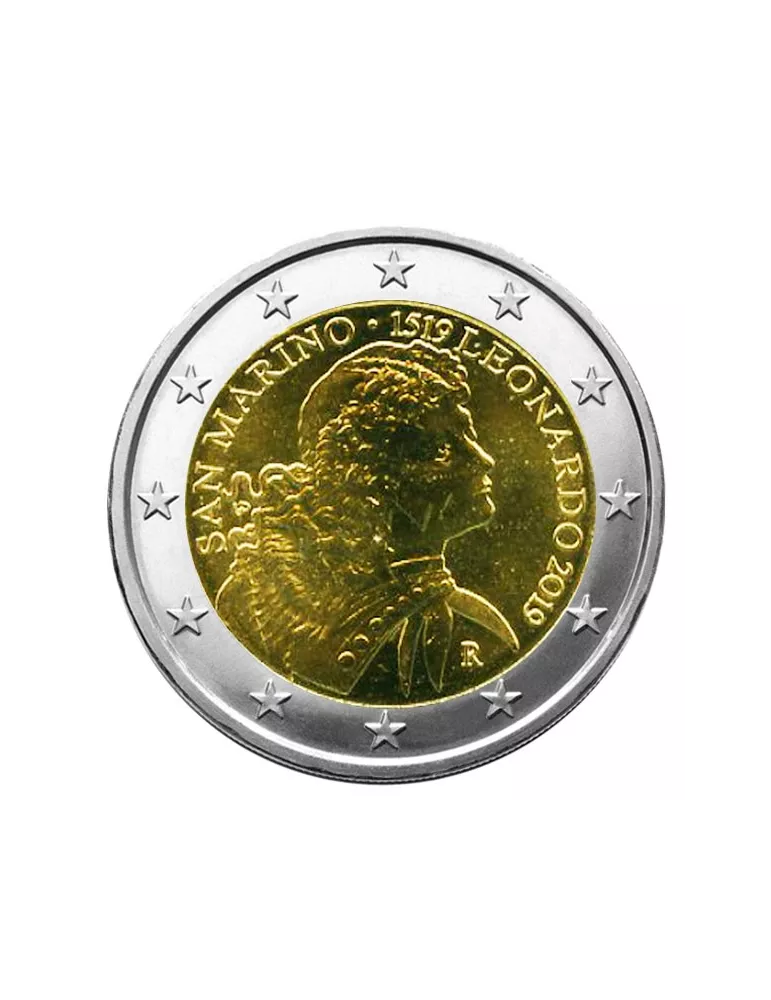 BU : 2 EURO COMMEMORATIVE 2019 : SAINT-MARIN (500 ans de la mort de Léonard de Vinci)