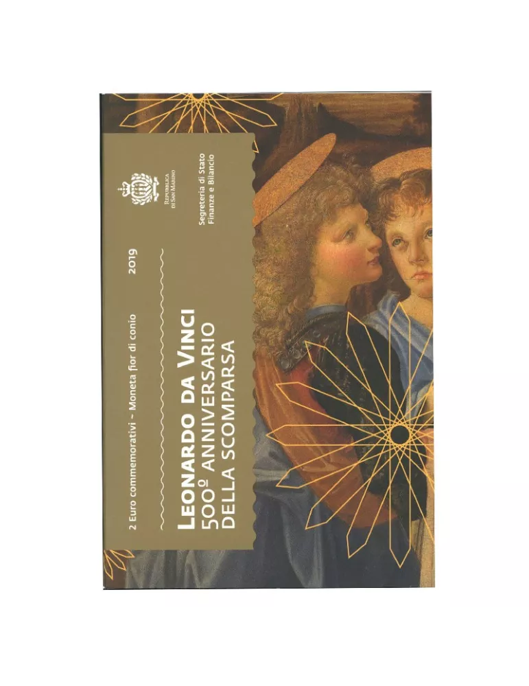 BU : 2 EURO COMMEMORATIVE 2019 : SAINT-MARIN (500 ans de la mort de Léonard de Vinci)