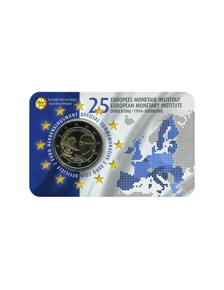 BU : 2 EURO COMMEMORATIVE 2019 : BELGIQUE - 25 ans EMI (Version flamande)