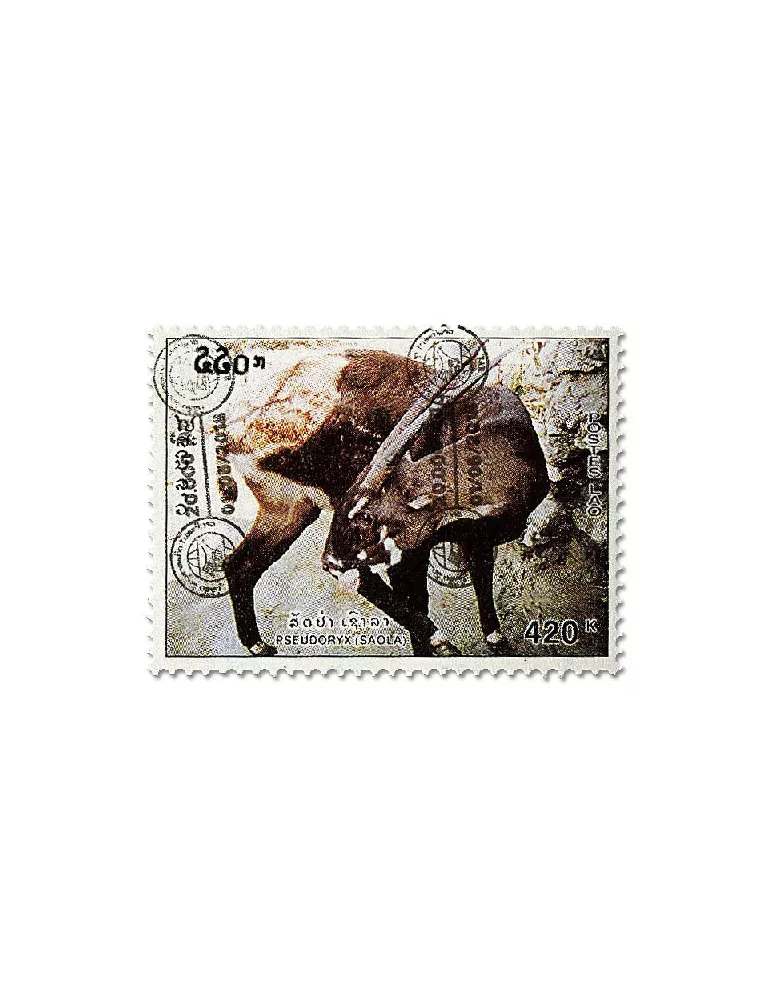 n° 1255A/1256A - Timbre LAOS Poste