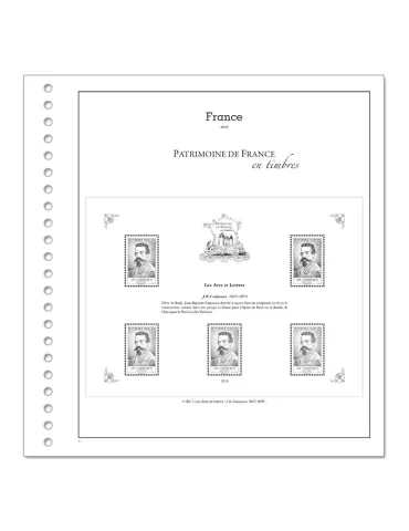 PATRIMOINE DE FRANCE EN TIMBRES SC : 2019 (JEUX AVEC POCHETTES) 2