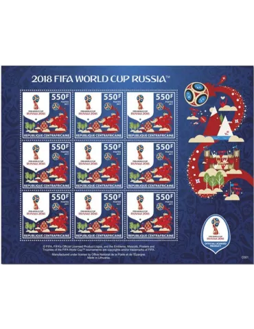 n° F5507/F5510 - Timbre CENTRAFRIQUE Poste