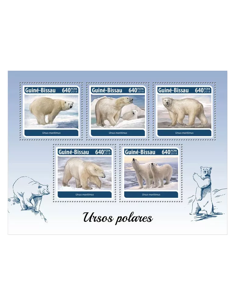 n° 7517/7521 - Timbre GUINÉE-BISSAU Poste