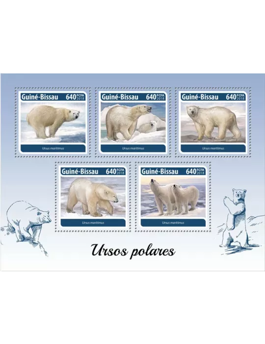 n° 7517/7521 - Timbre GUINÉE-BISSAU Poste