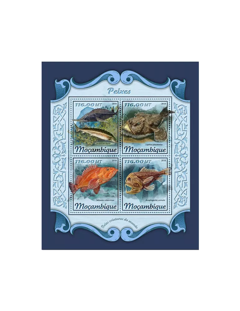 n° 7570/7573 - Timbre MOZAMBIQUE Poste