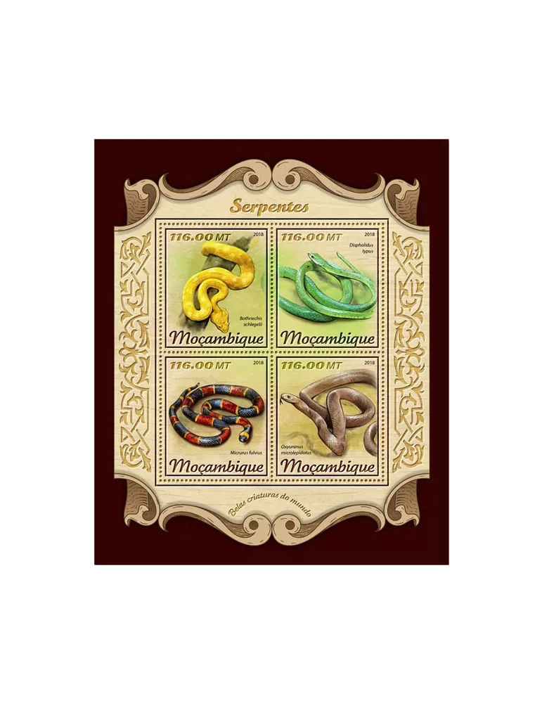 n° 7650/7653 - Timbre MOZAMBIQUE Poste