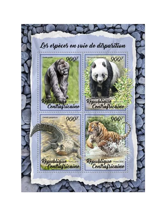 n° 5441/5444 - Timbre CENTRAFRIQUE Poste