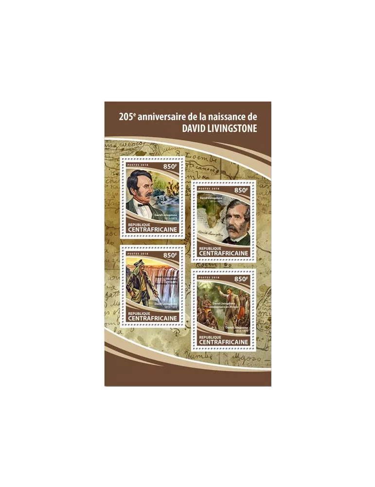 n° 5457/5460 - Timbre CENTRAFRIQUE Poste