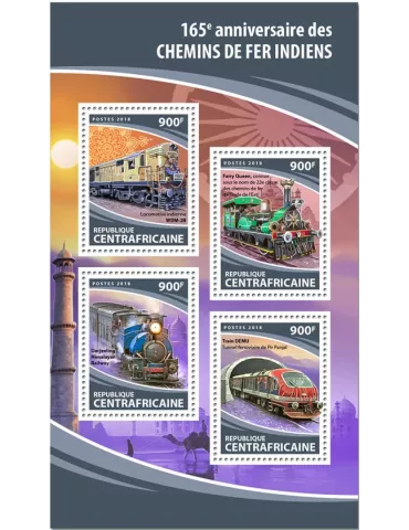 n° 5493/5496 - Timbre CENTRAFRIQUE Poste