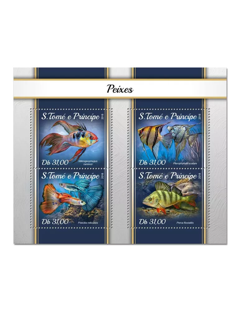 n° 6037/6040 - Timbre SAINT-THOMAS ET PRINCE Poste