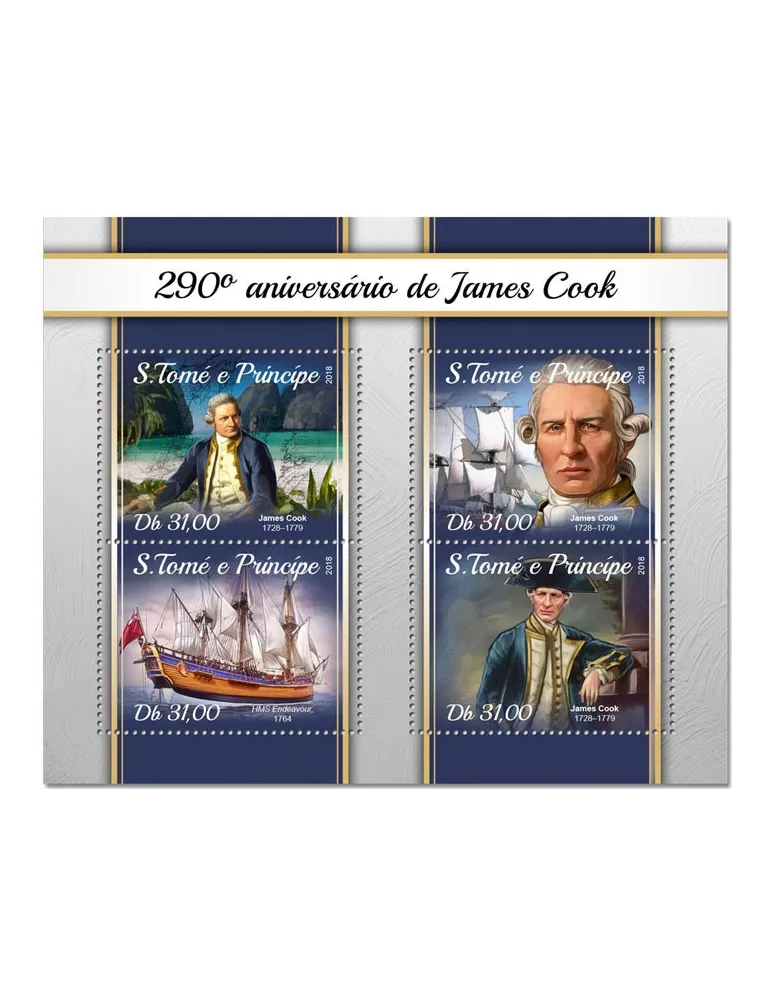 n° 6053/6056 - Timbre SAINT-THOMAS ET PRINCE Poste