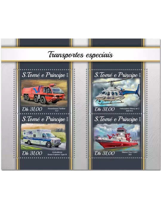 n° 6057/6060 - Timbre SAINT-THOMAS ET PRINCE Poste