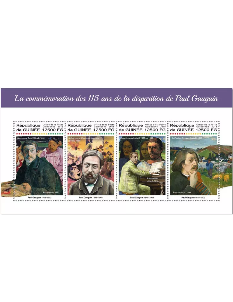 n° 9276/9279 - Timbre GUINÉE Poste