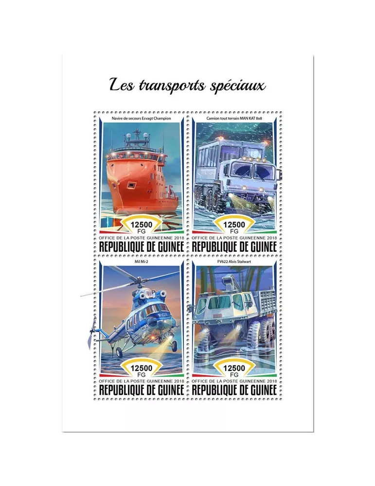 n° 9372/9375 - Timbre GUINÉE Poste