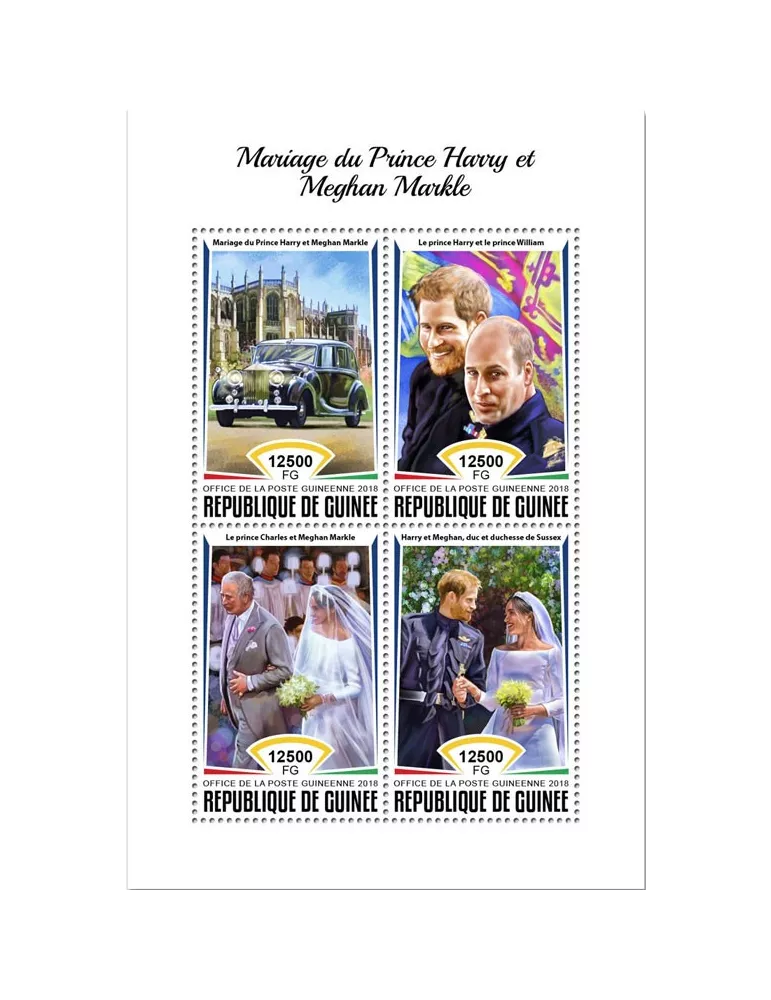 n° 9432/9435 - Timbre GUINÉE Poste