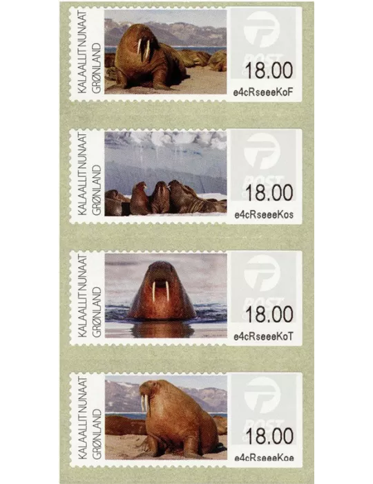 n° 45/48 - Timbre GROENLAND Timbres de distributeurs