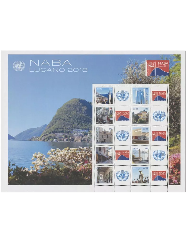 n° F1006 - Timbre ONU GENEVE Poste
