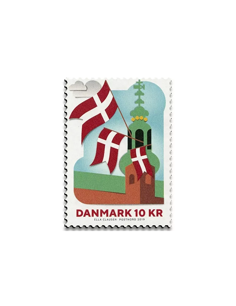n° 4 - Timbre DANEMARK VIII - Carnets et ouvrages de luxe