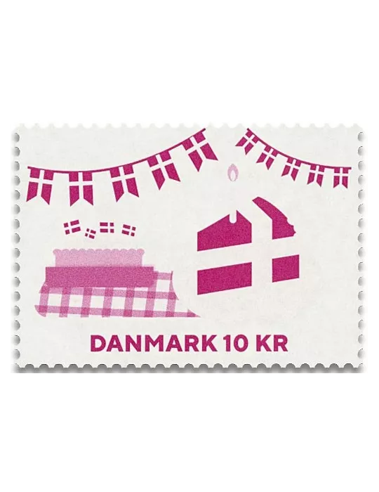 n° 4 - Timbre DANEMARK VIII - Carnets et ouvrages de luxe