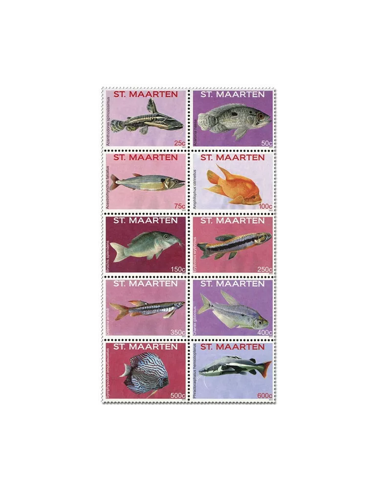 n° 337/349 - Timbre SAINT-MARTIN Poste