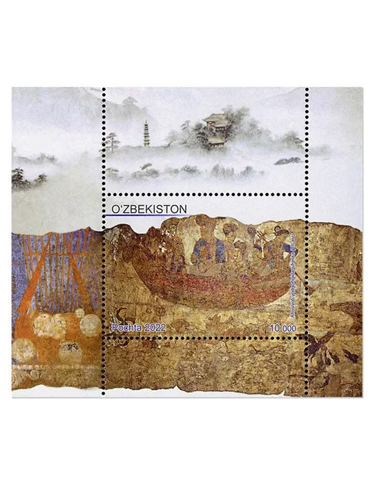 n° 1355/1358 + n° 98 et 99 - Timbre OUZBEKISTAN Poste