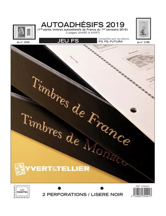 FRANCE AUTOADHESIFS FS : 2019 - 1ER SEMESTRE (JEUX SANS POCHETTES)