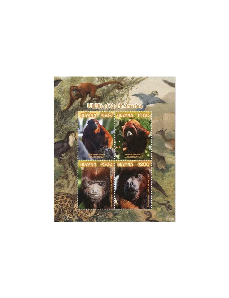 n° 7047/7050 - Timbre GUYANA Poste