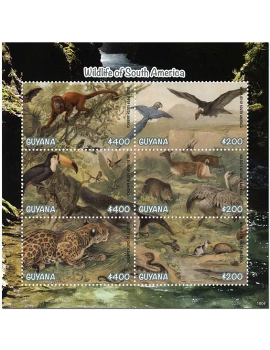 n° 7051/7056 - Timbre GUYANA Poste