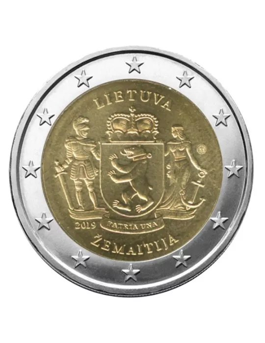 2 EURO COMMEMORATIVE 2019 : LITUANIE (région historique de Zemaitija)