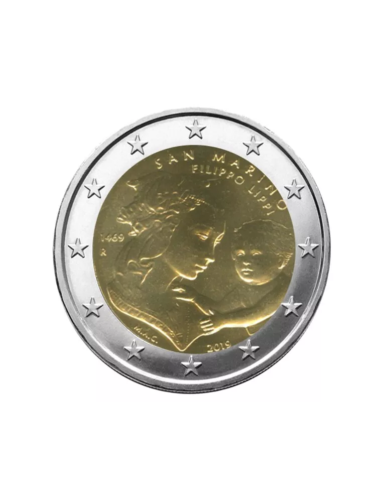 BU : 2 EURO COMMEMORATIVE 2019 : SAINT-MARIN (550 ans de la mort de Filippo Lippi)