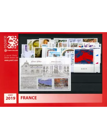 n° 5291/F5368 - Timbre France Année complète (2019)