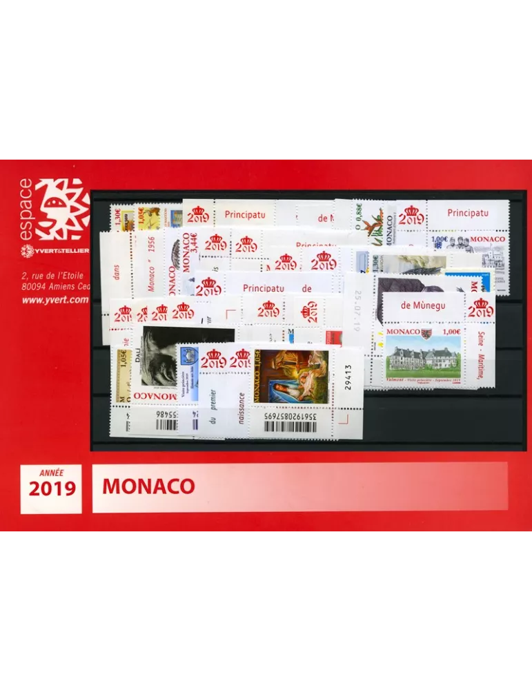 n° 3164/3213 - Timbre Monaco Année complète (2019)