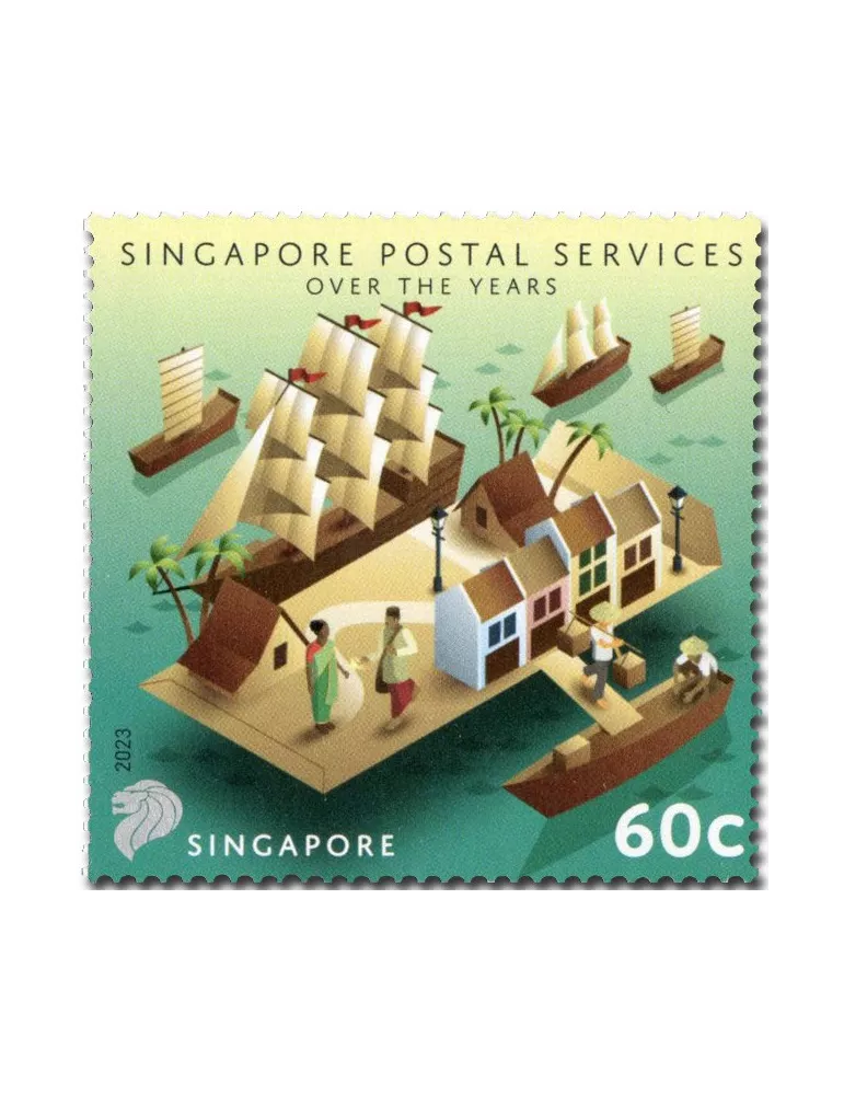 n° 2595/2599 - Timbre SINGAPOUR Poste