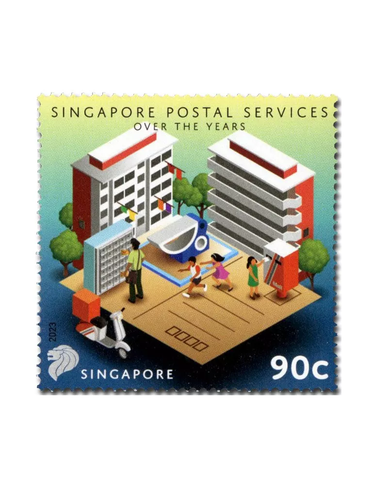 n° 2595/2599 - Timbre SINGAPOUR Poste