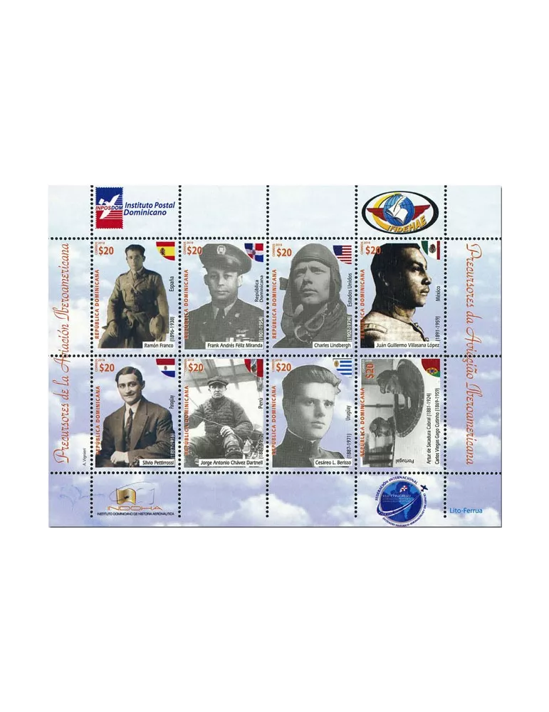 n° 2055/2062 + n° 2063/2070 (24 valeurs) - Timbre DOMINICAINE Poste