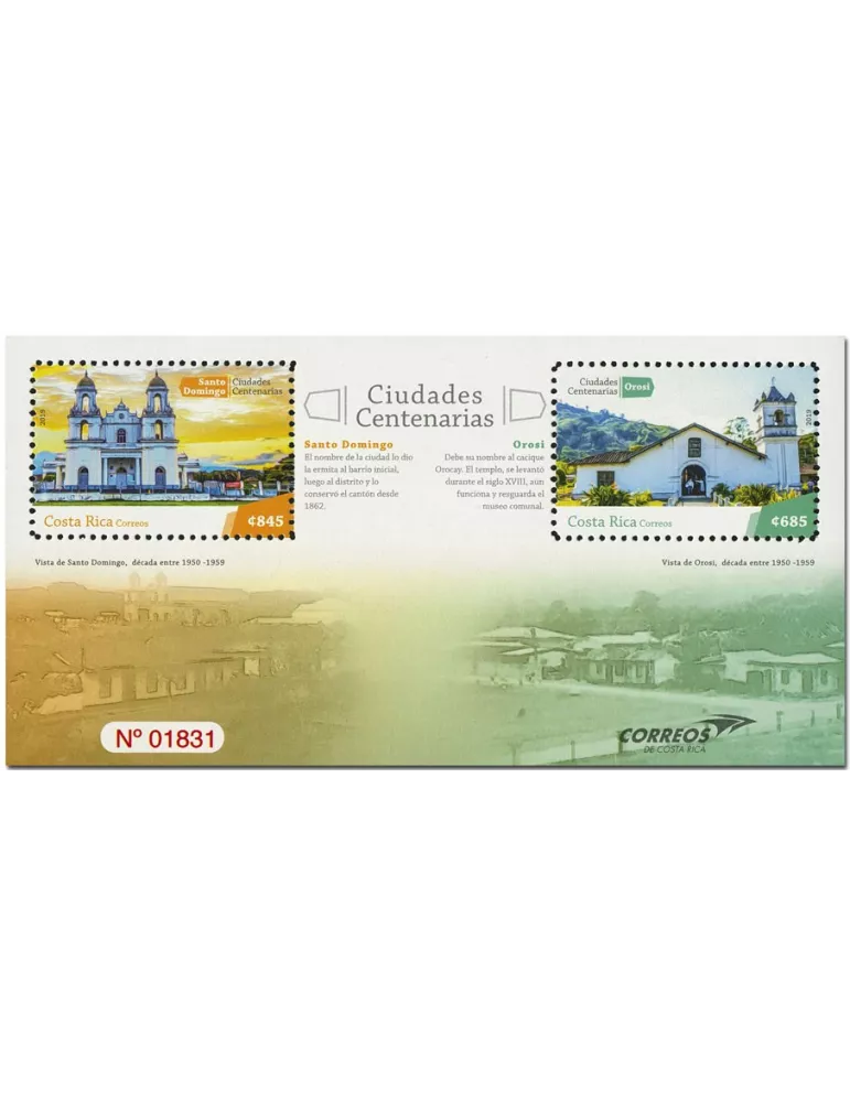 n° 73 - Timbre COSTA RICA Blocs et feuillets