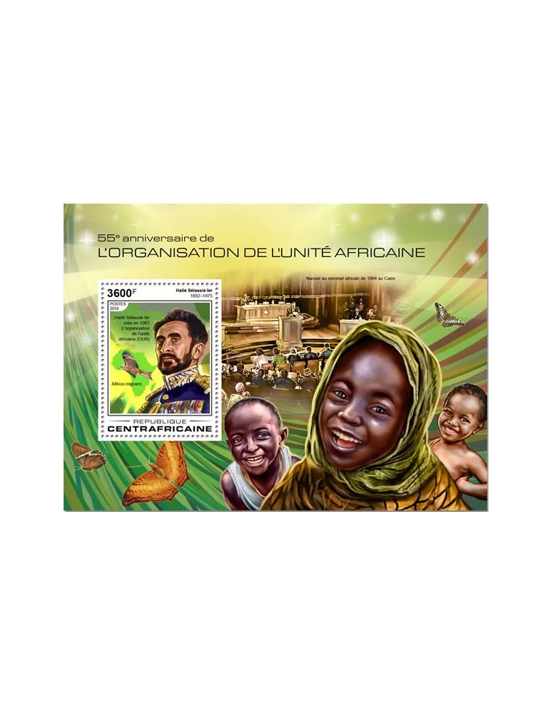 n° 1278 - Timbre CENTRAFRIQUE Blocs et feuillets