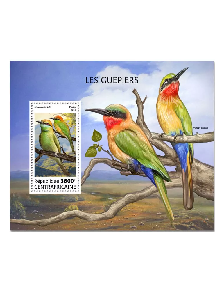 n° 1299 - Timbre CENTRAFRIQUE Blocs et feuillets