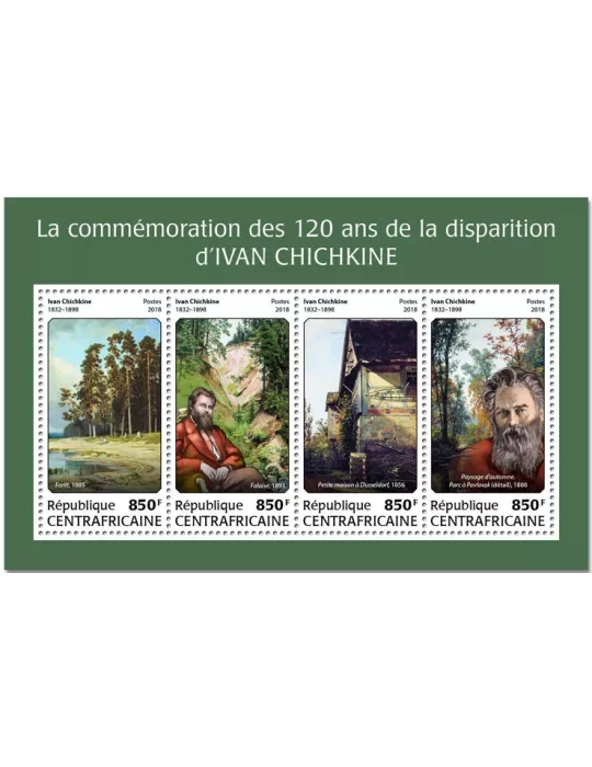 n° 5527/5530 - Timbre CENTRAFRIQUE Poste