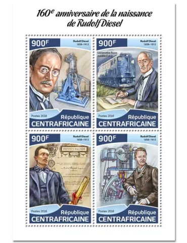 n° 5583/5586 - Timbre CENTRAFRIQUE Poste