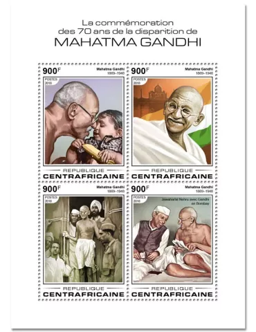 n° 5643/5646 - Timbre CENTRAFRIQUE Poste