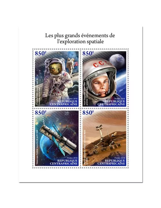 n° 5840/5843 - Timbre CENTRAFRIQUE Poste