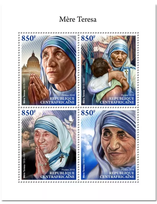 n° 5904/5907 - Timbre CENTRAFRIQUE Poste