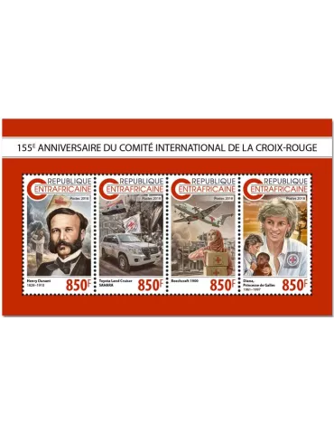 n° 5952/5955 - Timbre CENTRAFRIQUE Poste