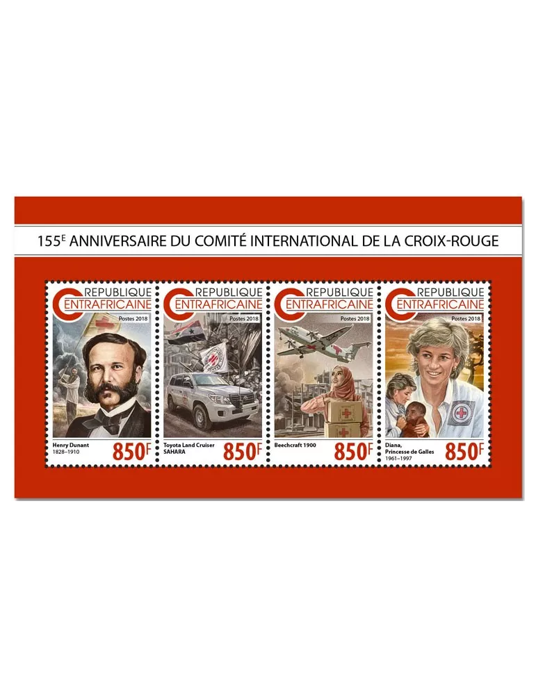 n° 5952/5955 - Timbre CENTRAFRIQUE Poste