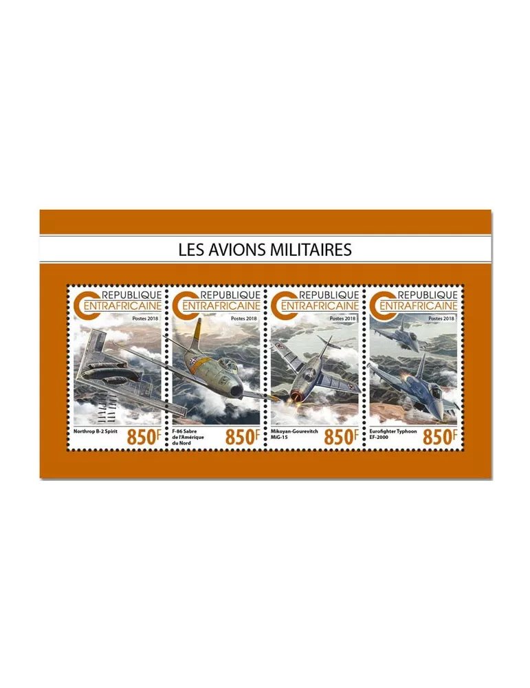 n° 5984/5987 - Timbre CENTRAFRIQUE Poste