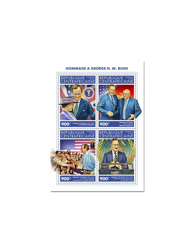 n° 6064/6067 - Timbre CENTRAFRIQUE Poste