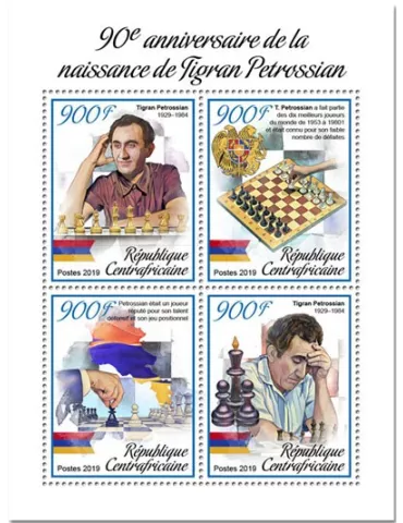 n° 6085/6088 - Timbre CENTRAFRIQUE Poste