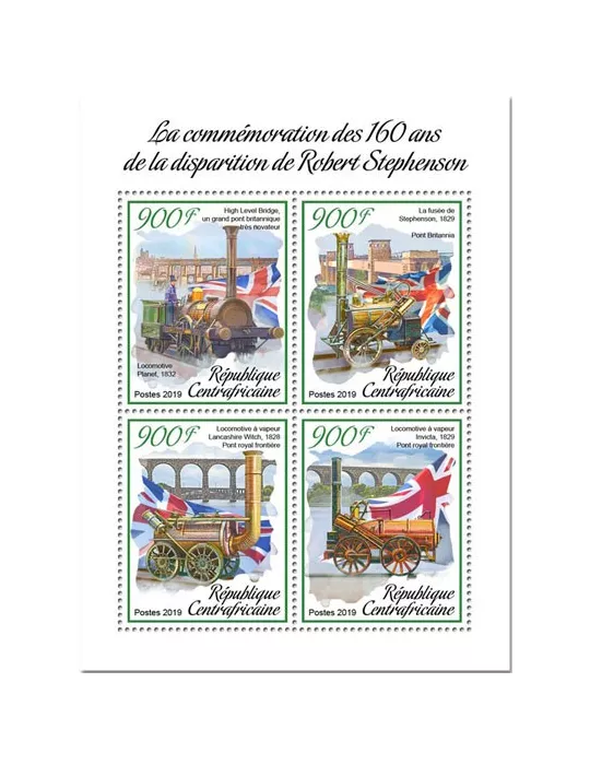 n° 6093/6096 - Timbre CENTRAFRIQUE Poste